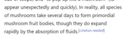 Example of "Citation Needed" in an English Wikipedia article