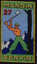 Insignia of CJF 27 (second model).