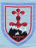 Insignia of CJF 37 (second model - missing first model).