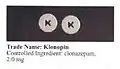 Klonopin 2&nbsp;mg tablet