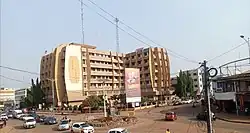 The Cocoa House in the centre of Sunyani