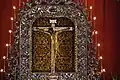The image of Christ on the altar.
