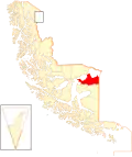 Map of Primavera in the Magallanes and Antartica Chilena Region