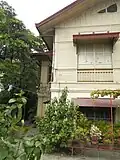 A view from the fence, the left side of the house