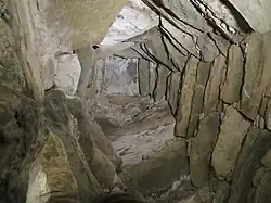 Chiselled granite basin at Newgrange