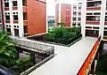 The special corridors in the new campus