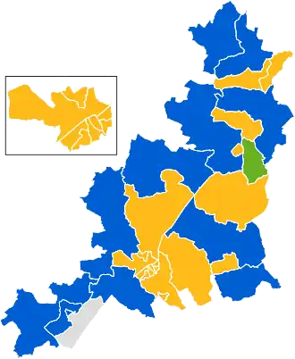 2019 results map