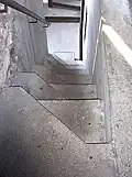Weathered staircase in the Castelvecchio Museum — Verona, Italy
