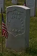Marine veteran Aug. Holmberg.