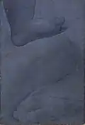 Leonardo da Vinci, Left foot of an Infant and right foot of Saint Anne (1516-1519) at Windsor Castle