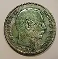 Danish West Indies Virgin Islands Christian IX 1878 10 Cents.