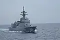 JS Asahi underway 29 August 2019.