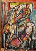Cavaliere (1970), 19.5 x 28.5in, Private Collection - Notable