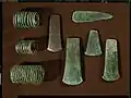 Copper axes, spirals and blade, Denmark[38][39][40]