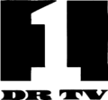 DR1's fourth logo, as DR TV 1, used from 1994 to August 1996