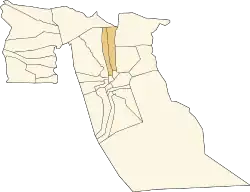 Location of Magrane District in El Oued Province