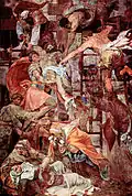Descent from the Cross (c. 1545), before its 2004 restoration; Trinità dei Monti, Rome