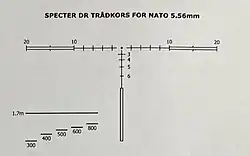 Danish 5.56 Reticle