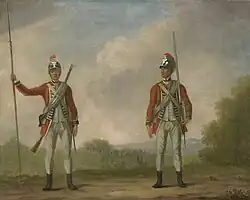 Privates, 119th (Prince's Own) Regiment of Foot