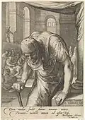 The infirm woman, by Jan Saenredam