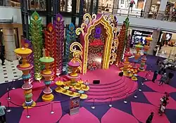 Deepavali decoration at Suria KLCC's centre court.