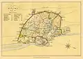 "A map of Delhi before the siege of 1857"