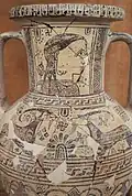 Melian amphora from the sanctuary of Zeus at the top Kynthos, 620-600 BC