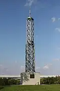 Replica of the tower at its former site. Erected in 2004.
