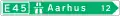 F12: Flag-type direction sign