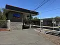 Station building and entrance to Platform 2, October 2024