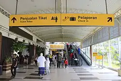 Departure hall