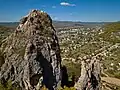 View of Kavalerovo from the cliff of Dercy