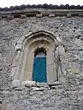 Windows detail in the shrine of Saint Lucia in La Rebolleda (Burgos, Spain).