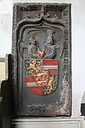 The epitaph for the heart of John&nbsp;IV in the Evangelische Stadtkirche in Dillenburg, 2019.