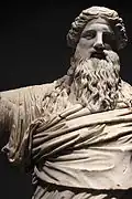Statue of Dionysus Sardanapalus. The marble is a Roman copy c. AD 40 - 60 of a Greek original c. 350 - 325 BC.