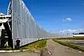 Reflector plates, measuring 11,4&nbsp;m × 2,0&nbsp;m