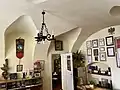 Office of the Tarnów Polish Tourist and Sightseeing Society in the Florentine House, with the preserved barrel vault visible in the room