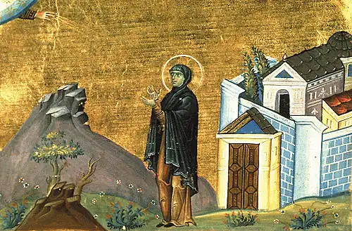 St. Domnica of Constantinople (Menologion of Basil II, 10th century)