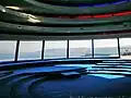 Meeting room with view of Sea of Galilee