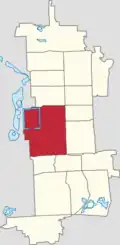 Location of Donghuamen Subdistrict within Dongcheng District
