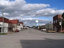Downtown Commerce, looking eastward down Main Street
