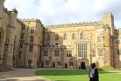 The original great hall range with later adaptations