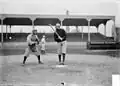 Dusty Rhoads bats for the Chicago Orphans, 1902.