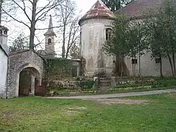 Castle front yard