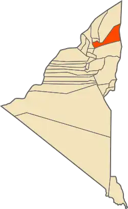 Location of Timimoun commune within the former Adrar Province