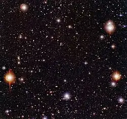 Image of the Chandra Deep Field South estimated by Kimberly Arcand as showing 5000 black holes