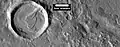 Layered feature in crater, as seen by HiRISE under HiWish program