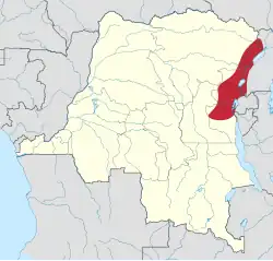 Region with a high amount of attacks.
