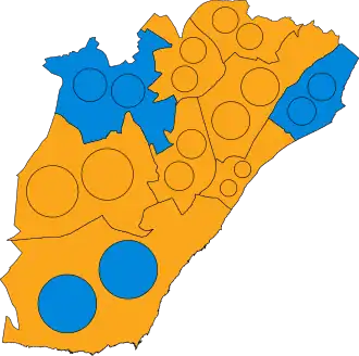 2023 results map
