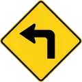 P1-1I Curve to the left at 90 degrees and less